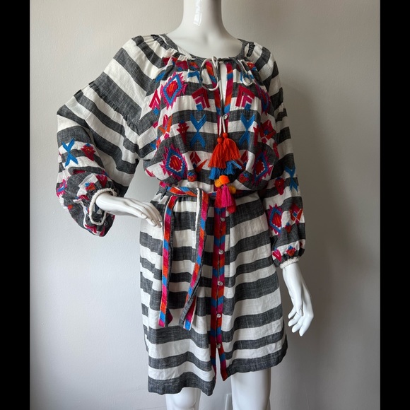 ZARA TRF Collection Embroidered Casual Dress - Picture 2 of 11